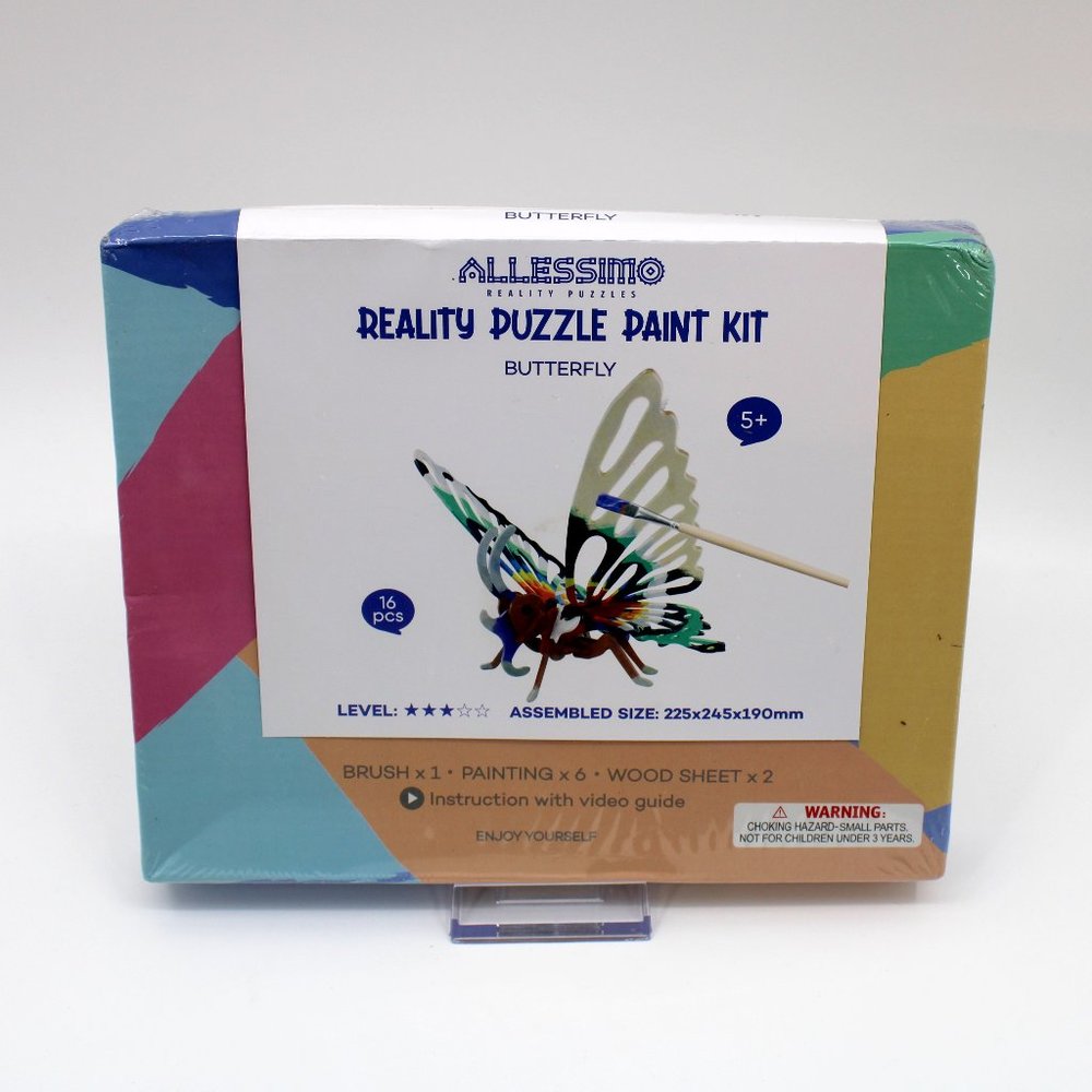 Allessimo Create and Paint Butterfly 3D Puzzle